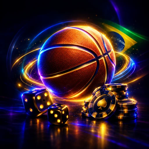 Ícone de basquete para apostas na NBA e NBB
